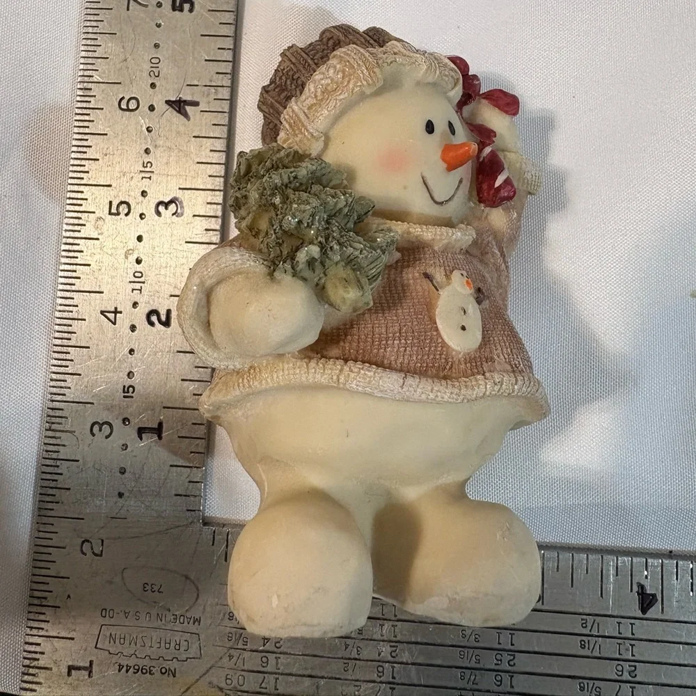 Festive Snowman Figurine ready for‎ Christmas Holidays and Winter festivities